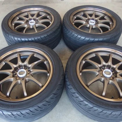 JDM Forged wheels RAYS VOLKRACING CE28N + YOKOHAMA S'drive 235/45R17 2 No Tires