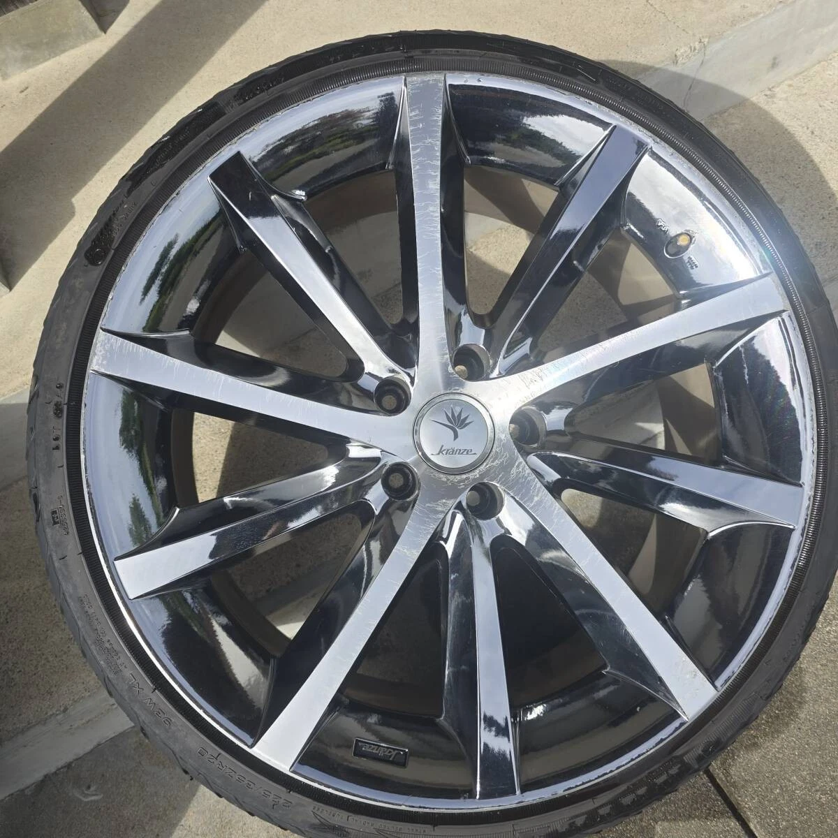 JDM Weds Kranze Vishunu EVO 4Wheels no tires 20x8.5+44 9+36 5x114.3 - Image 5