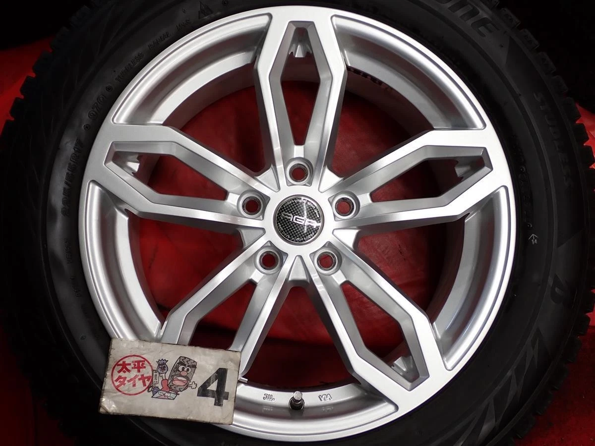 JDM Set of 4 Bridgestone BS Bridgestone VRX2 tires 225/55R17 97Q mount No Tires - Image 8