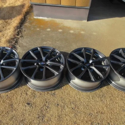JDM Subaru WRX STI genuine aluminum wheels 18x8.5J 4-piece set No Tires