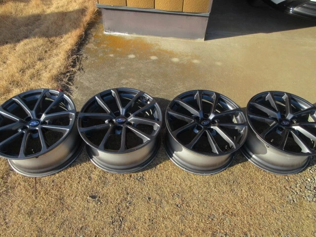JDM Subaru WRX STI genuine aluminum wheels 18x8.5J 4-piece set No Tires