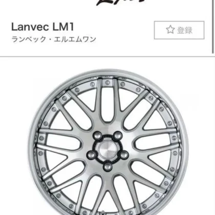 JDM WORK Lanvec LM1 work Lanvec 19-inch No Tires