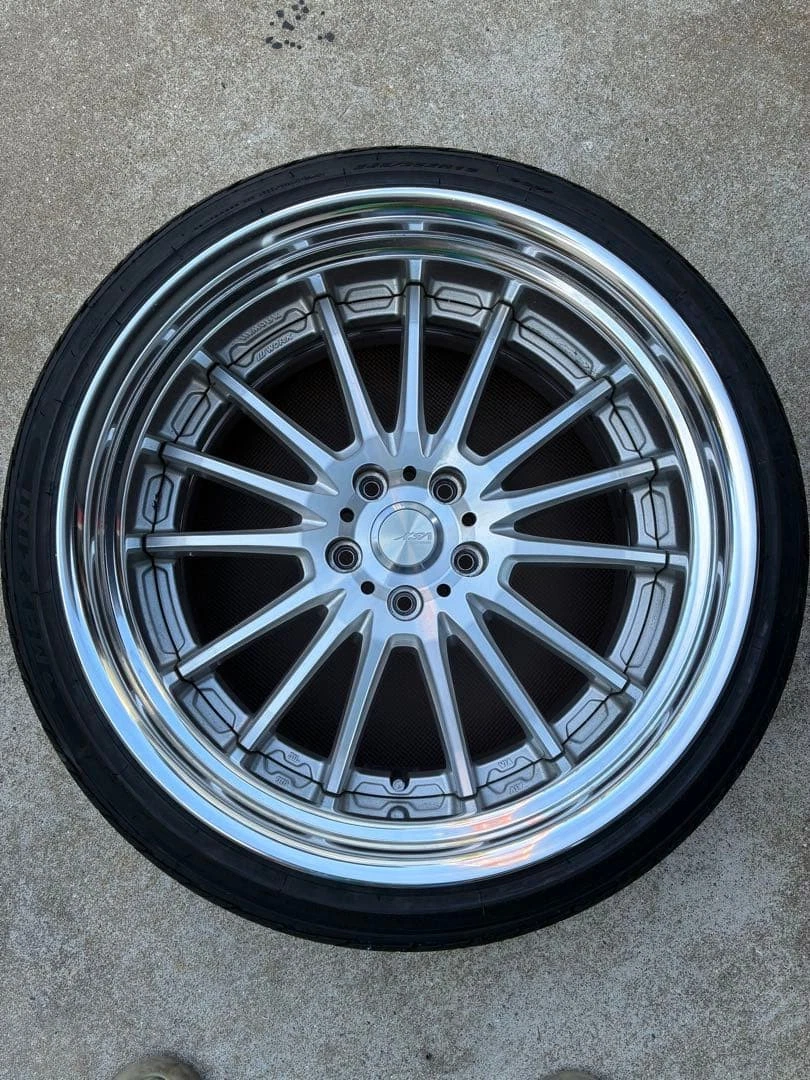 JDM Work XSA Sen 05C 19 inch 10.5j ±0 through No Tires - Image 3