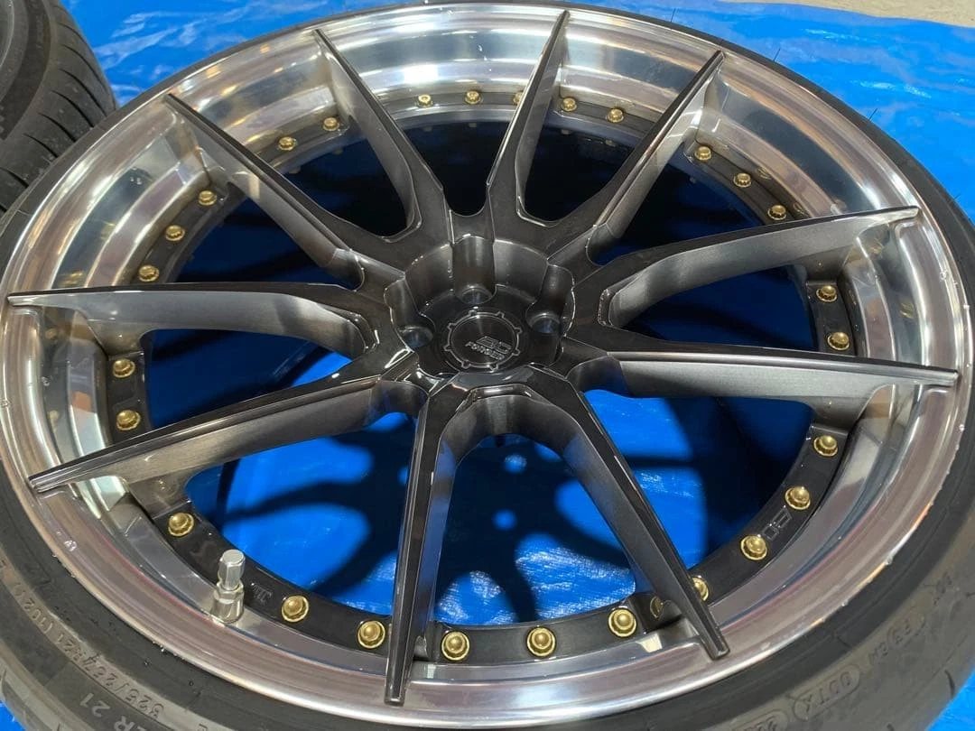 JDM Ferrari F430 F360 BC Forged 20/21 inch Carbon B compatible No Tires - Image 7