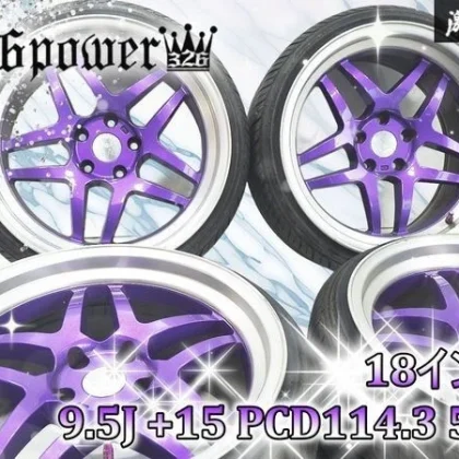 JDM 326power Yabaking Gangsta 189.5J +15 PCD114.3 5-lug wheels 4-wheel No Tires
