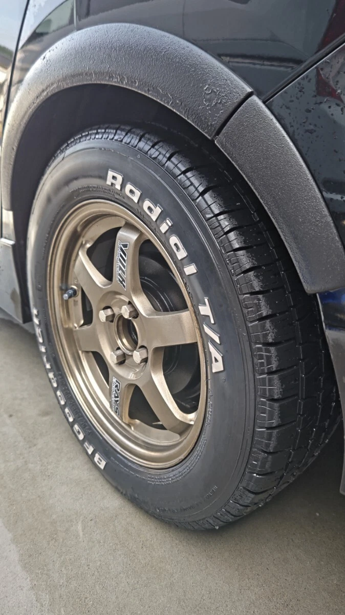 JDM Forging lightweight discontinued RAYS TE37 100 4H Goodrich wheels< No Tires - Image 10