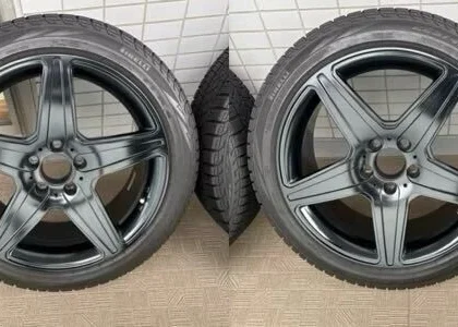 JDM Pirelli ASIMMETRICO 225/45R18 winter tires with AGA Burg black 8.0 No Tires