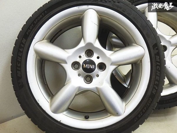 JDM Genuine BMW MINI 5-Star Pace Spoke R110 177J +48 4-lug PCD100 whee No Tires - Image 4