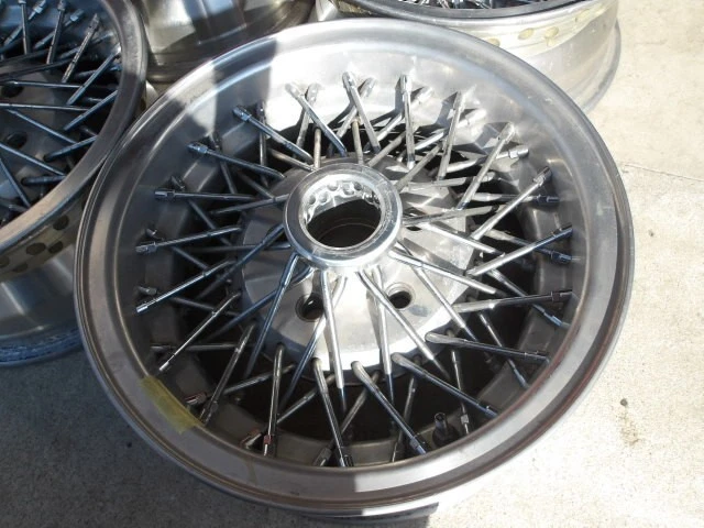 JDM Repair Base VOLK Wire Mesh PCD114.3 6.5J ET11 Old Car No Tires - Image 2