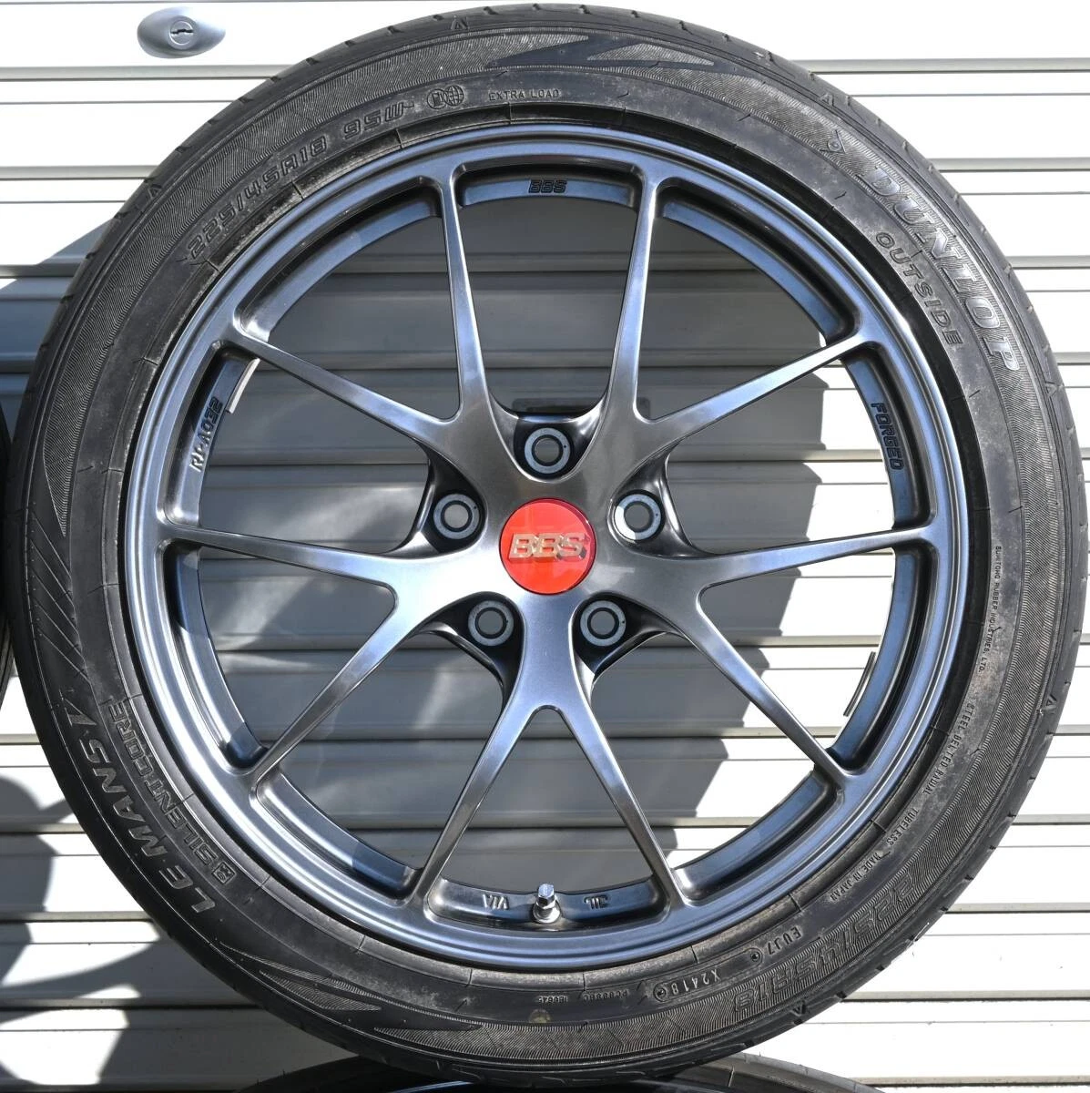 JDM BBS RI-A 18x8.0J+45 PCD114.3 5H RI-A032 GR Yaris Levorg Layback Ve No Tires - Image 2