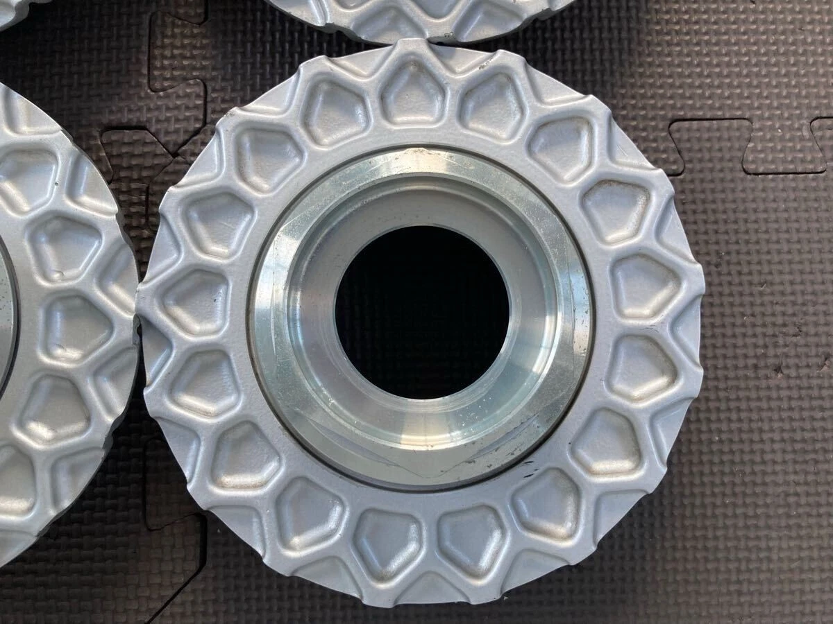 JDM Thick cast full plate "09.24.011" Early BBS RS center caps 4 piece No Tires - Image 3