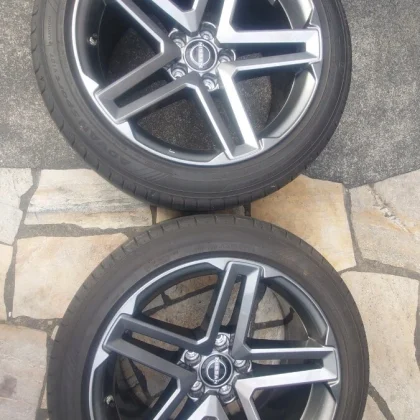 JDM Nissan Fairlady Z RZ34 Genuine Rear Wheels 2Book 9J 18Book No Tires