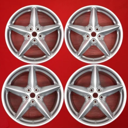 JDM Rare Item 4-Book Set Used Ferrari 360 Genuine Aluminum Wheels 187. No Tires