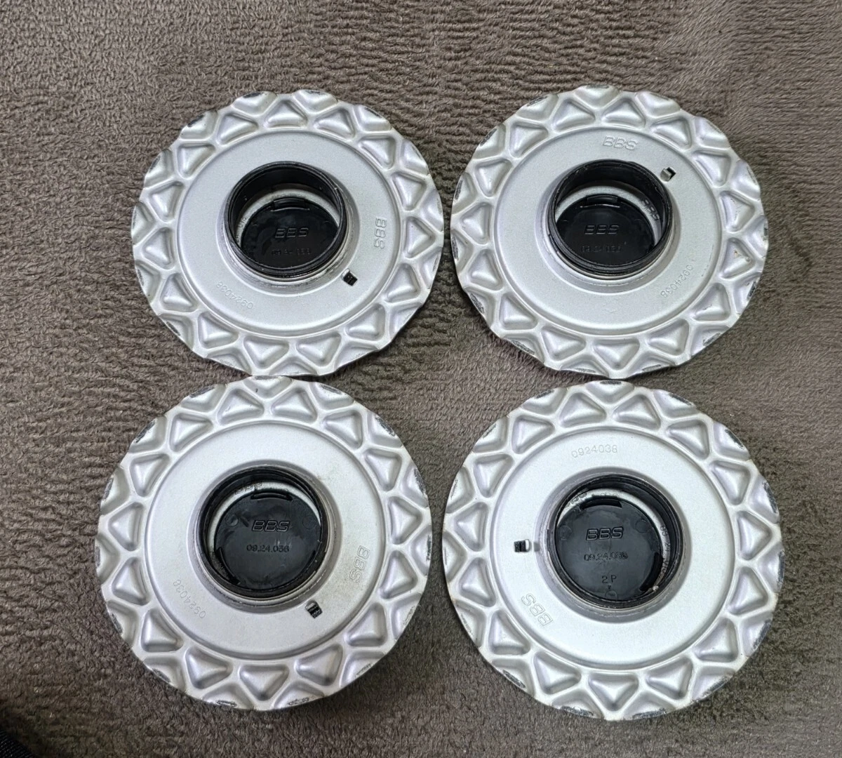 JDM High-type BBS RS center cap screw type 4 pieces with cap wrench 14 No Tires - Image 9