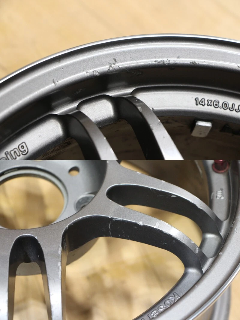 JDM B383 Out-of-print rare lightweight KOSEI K1 Racing TS version 14X6 No Tires - Image 9