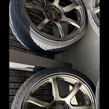 JDM Work Emotion T7R 10.5J 2Book 18-inch Concave Reverse Drift S13 S14 No Tires