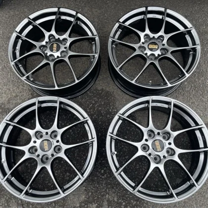 JDM Almost Forging Lightweight BBS RF502 1770+50 5-114.3 Diamond Black No Tires