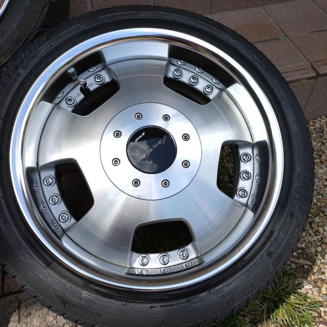 JDM Work Dish Wheels 14 Wheel Set No Tires - Image 3