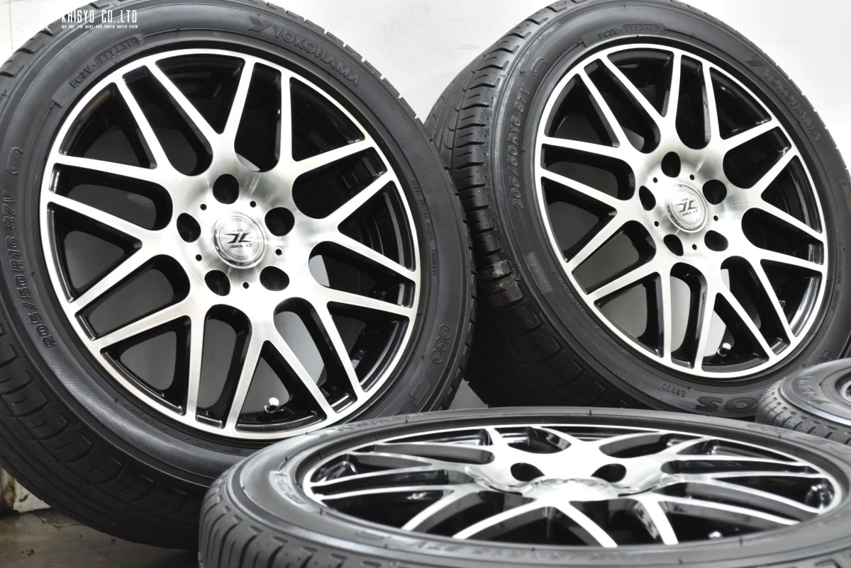 JDM Good Condition DOS 16-inch 6.5J +53 PCD114.3 Yokohama Ecos ES300 2 No Tires - Image 2