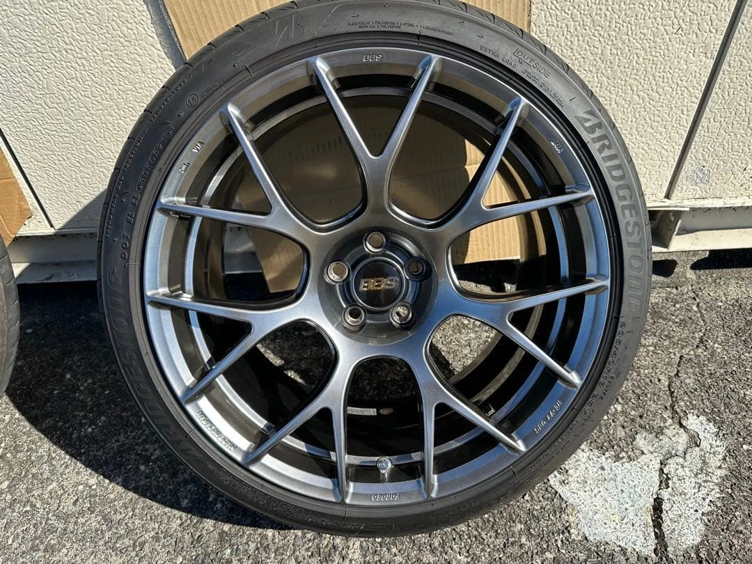 JDM BBS 18 Diamond Black Wheel Set No Tires - Image 10