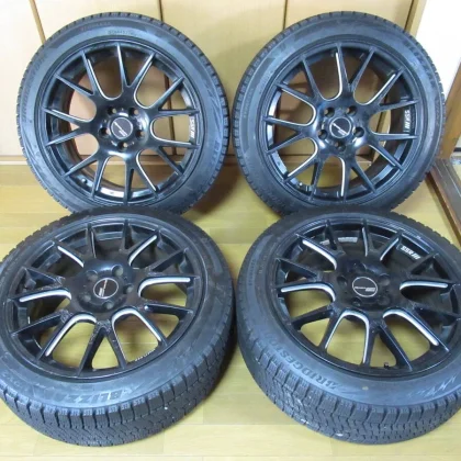 JDM SSR Executor MB01 8J-18 offset +45 pcd114.3/5H tires with BS BLIZZ No Tires