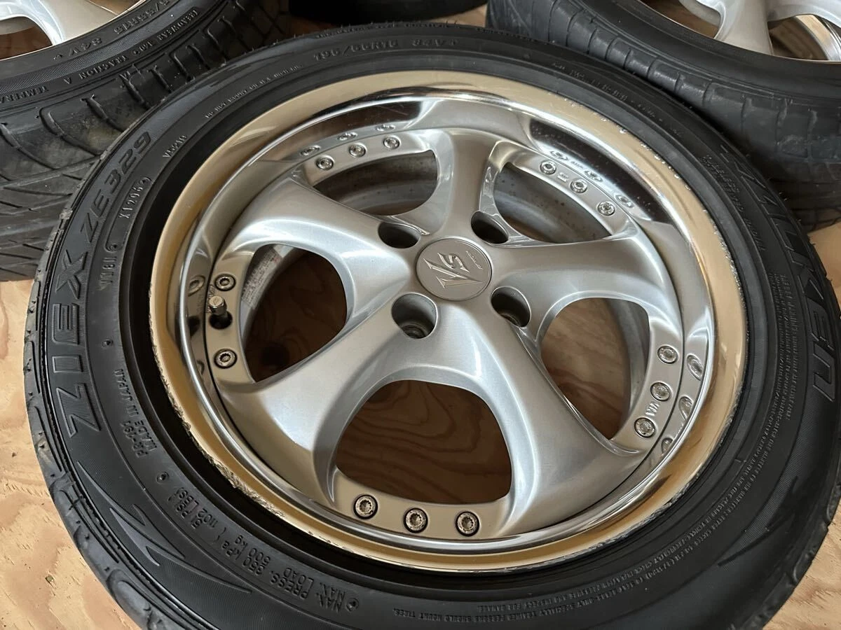 JDM WORK VS-KF 15-inch 6.5j+32 PCD100 4H JDM work vskf 4-book set rare No Tires - Image 3