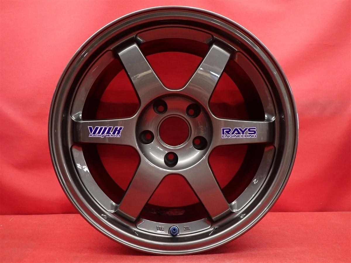 JDM Used RAYS VOLKRACING TE37 wheels lightweight 7.6kg each 4-wheel 8. No Tires - Image 5