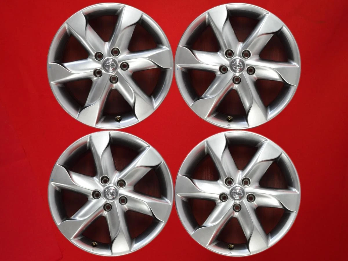 JDM Set of 4 Nissan Villageno Z51 Genuine 6-Spoke Aluminum Wheels Used No Tires