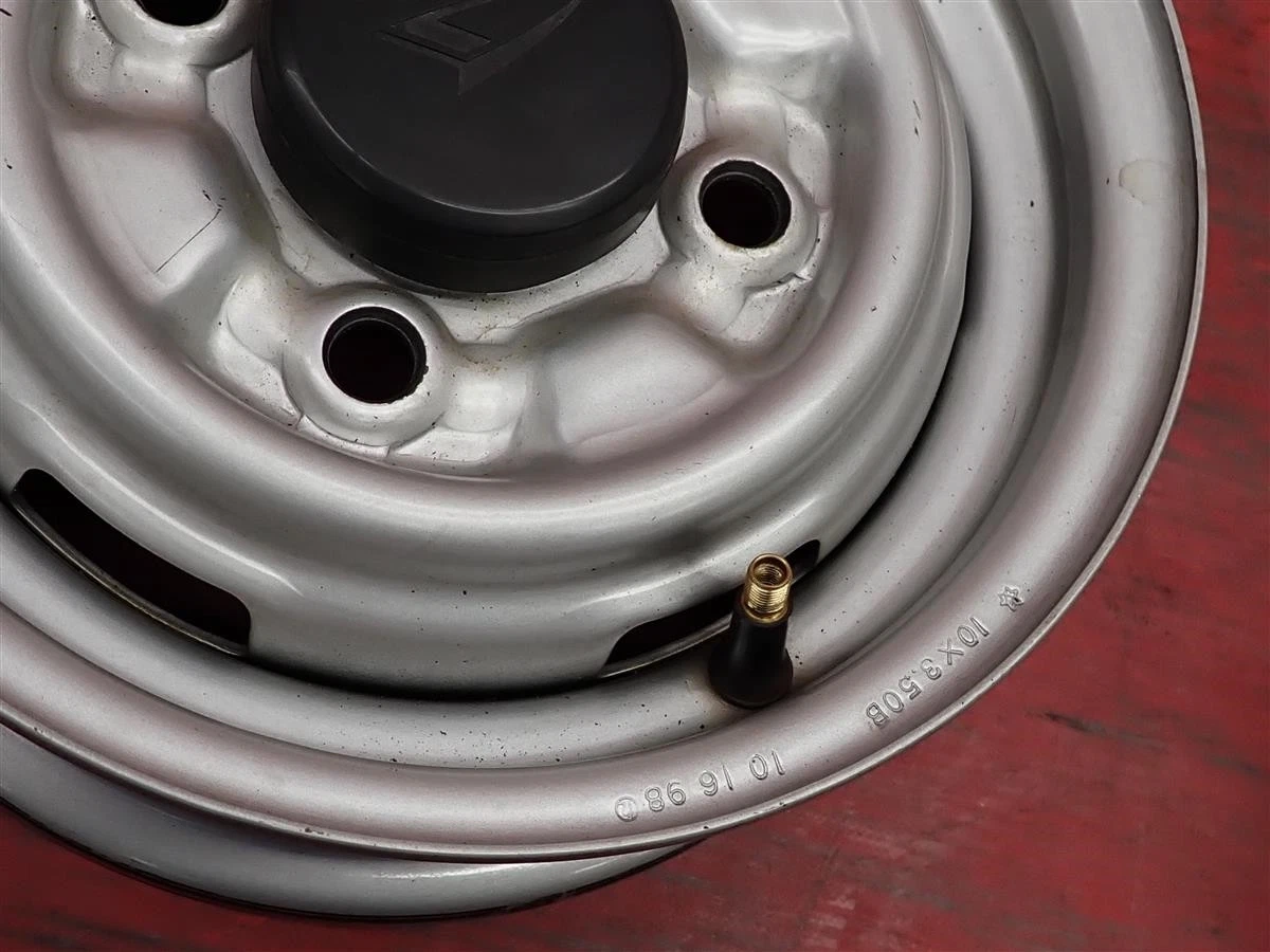 JDM Rare Item 4-Book Set Used Daihatsu Mi-ZII Genuine Steel Iron Wheel No Tires - Image 8