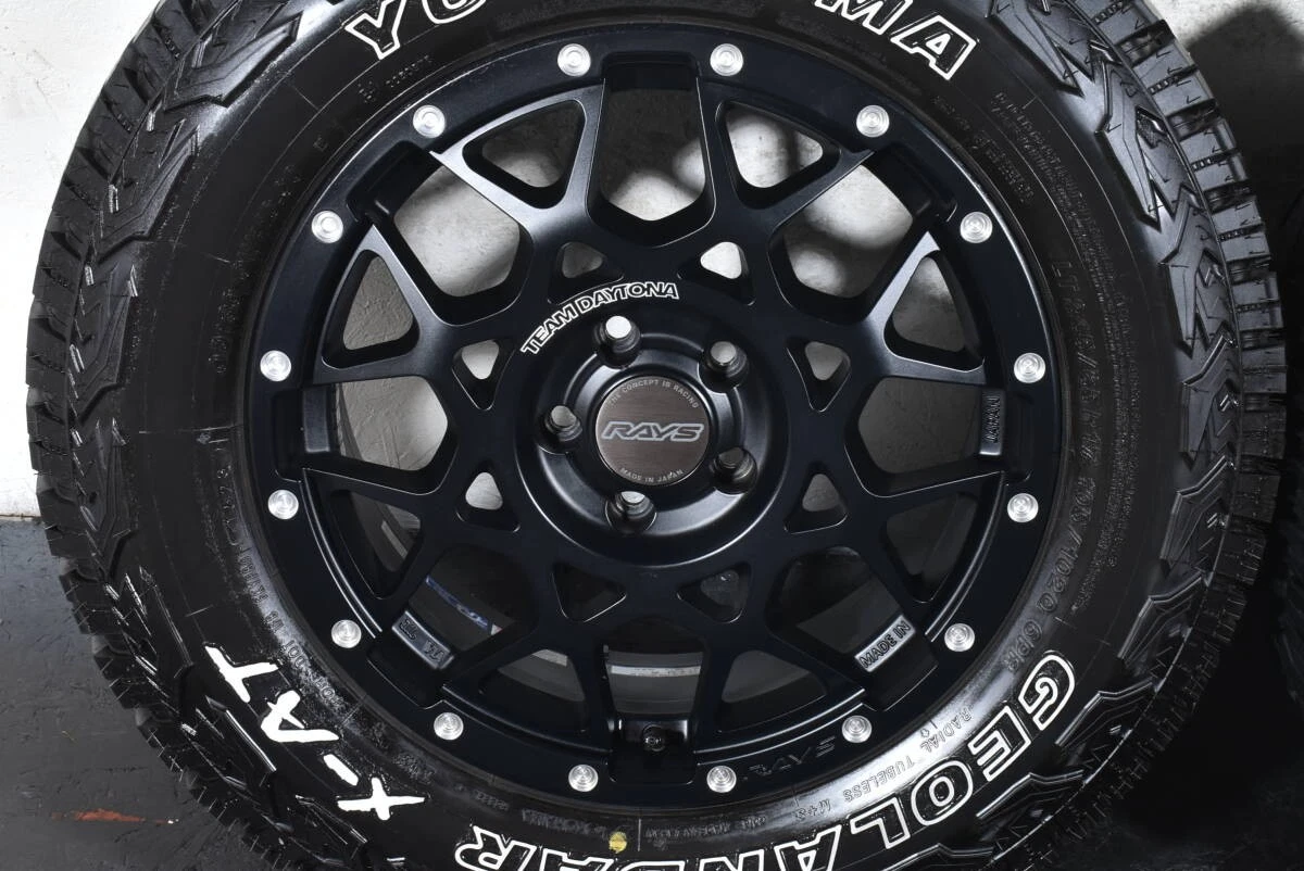 JDM RAYS TEAM DAYTONA M8 17-inch wheels PCD110 7J +35 Yokohama Geoland No Tires - Image 2