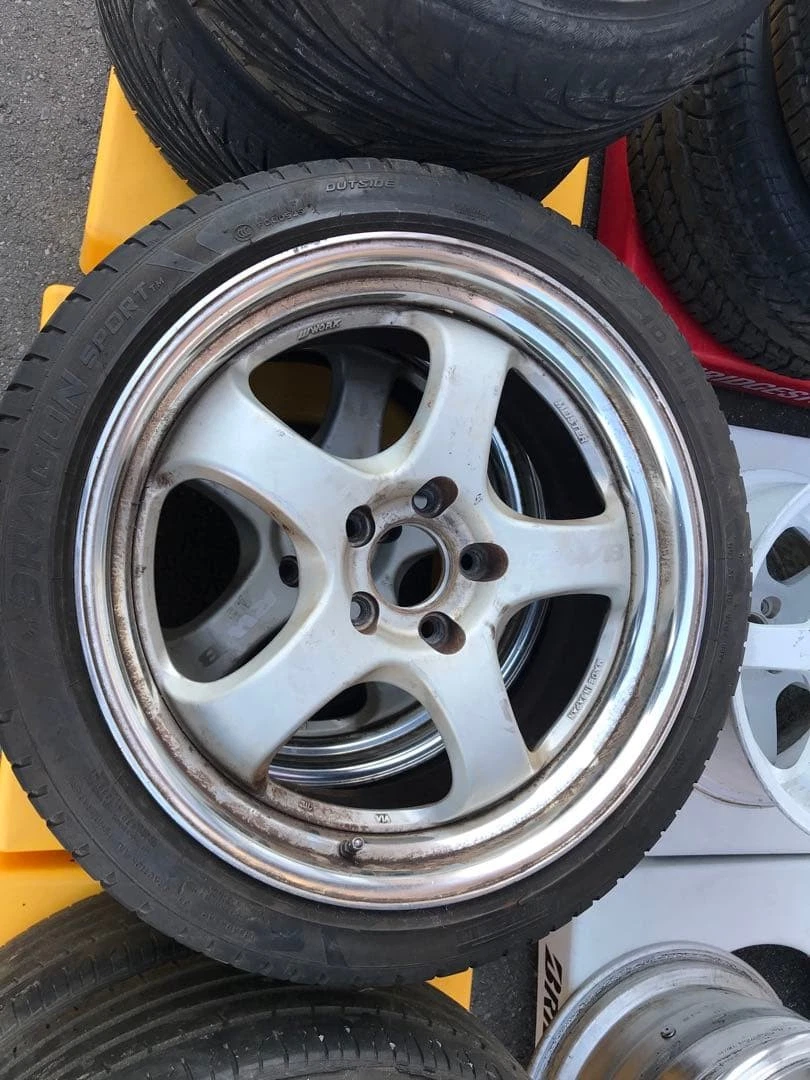 JDM WorkMeister 18-inch 2Book silver 5-spoke wheels PCD112 No Tires - Image 2