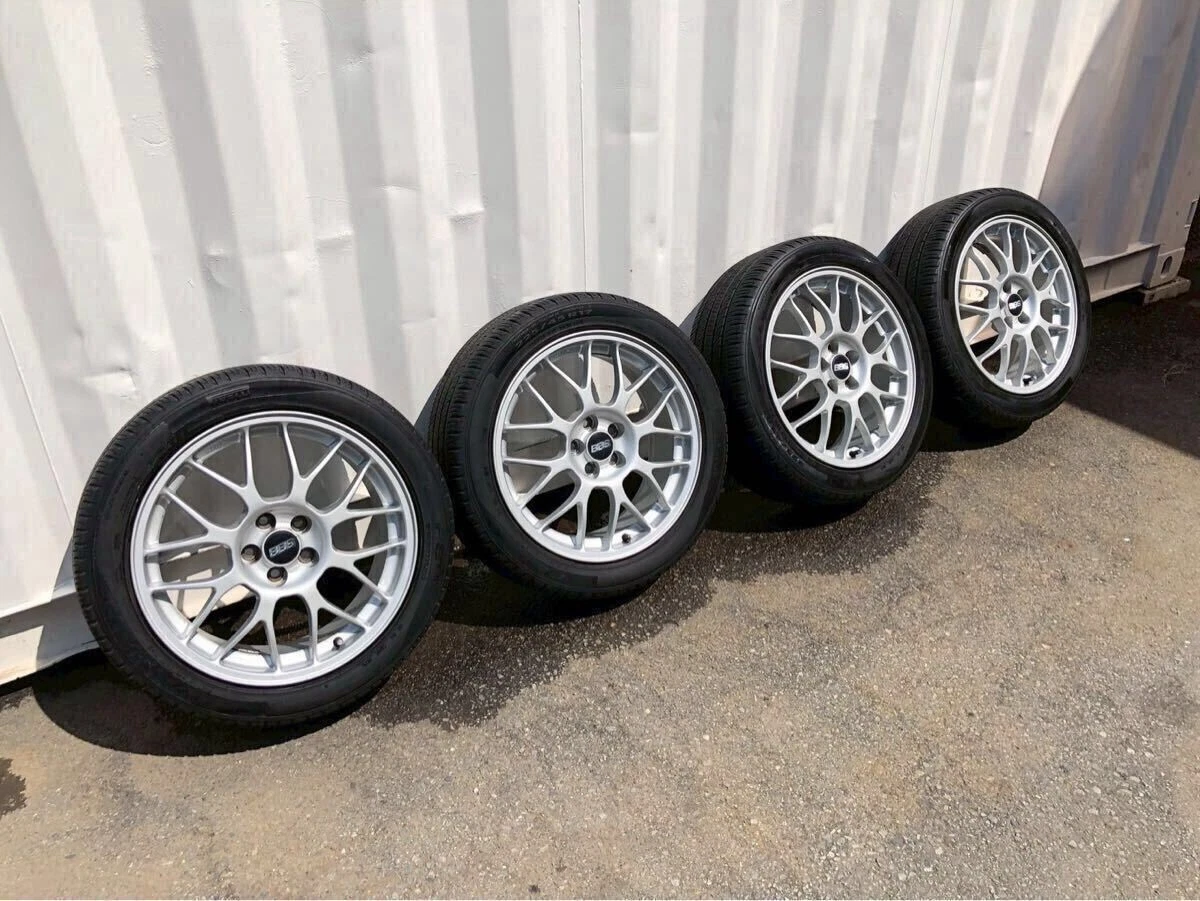 JDM Tube i250649-36 Rare Item Subaru Genuine BBS RG345 Aluminum Wheels No Tires - Image 3