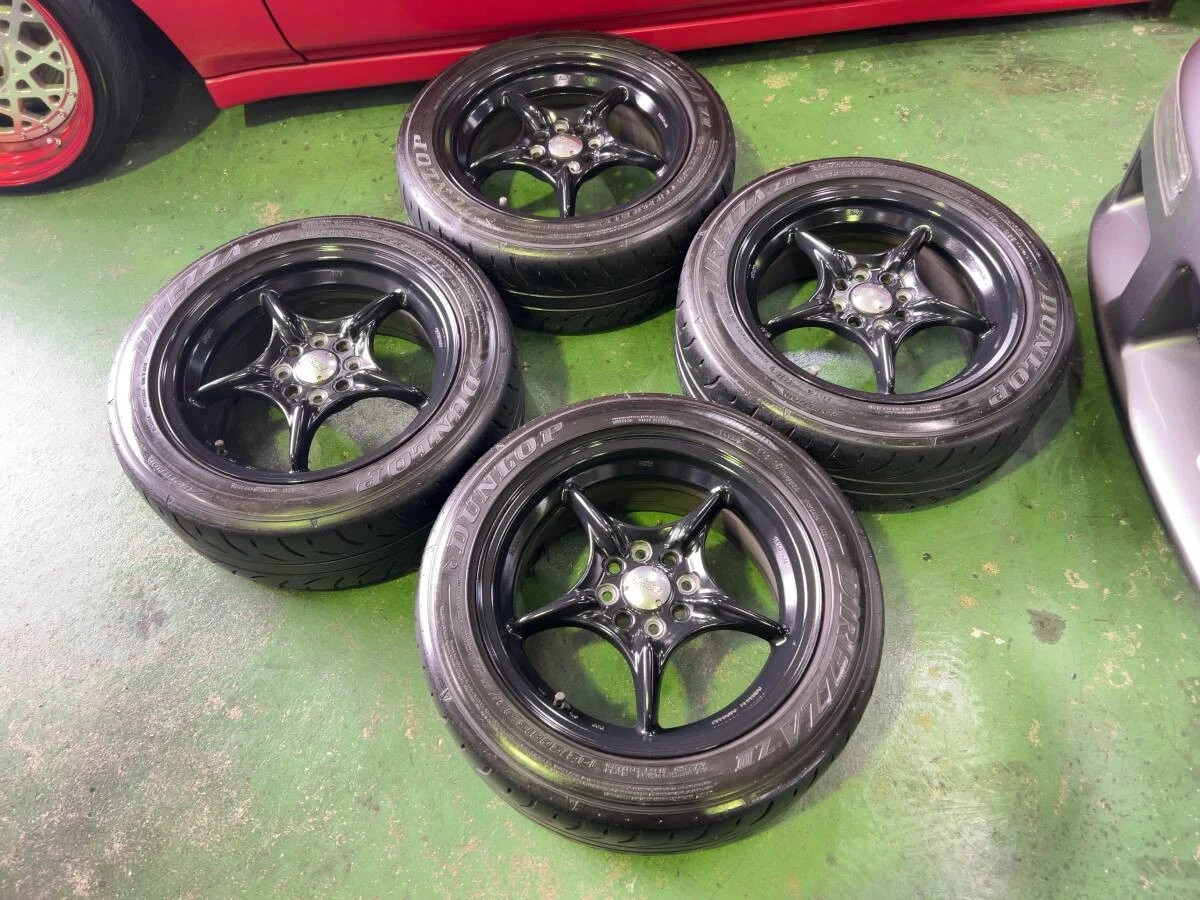 JDM DEEPSRACING Nothing Limited Mugen RNR 156.5J +45 PCD100 DIREZZA ZI No Tires - Image 2