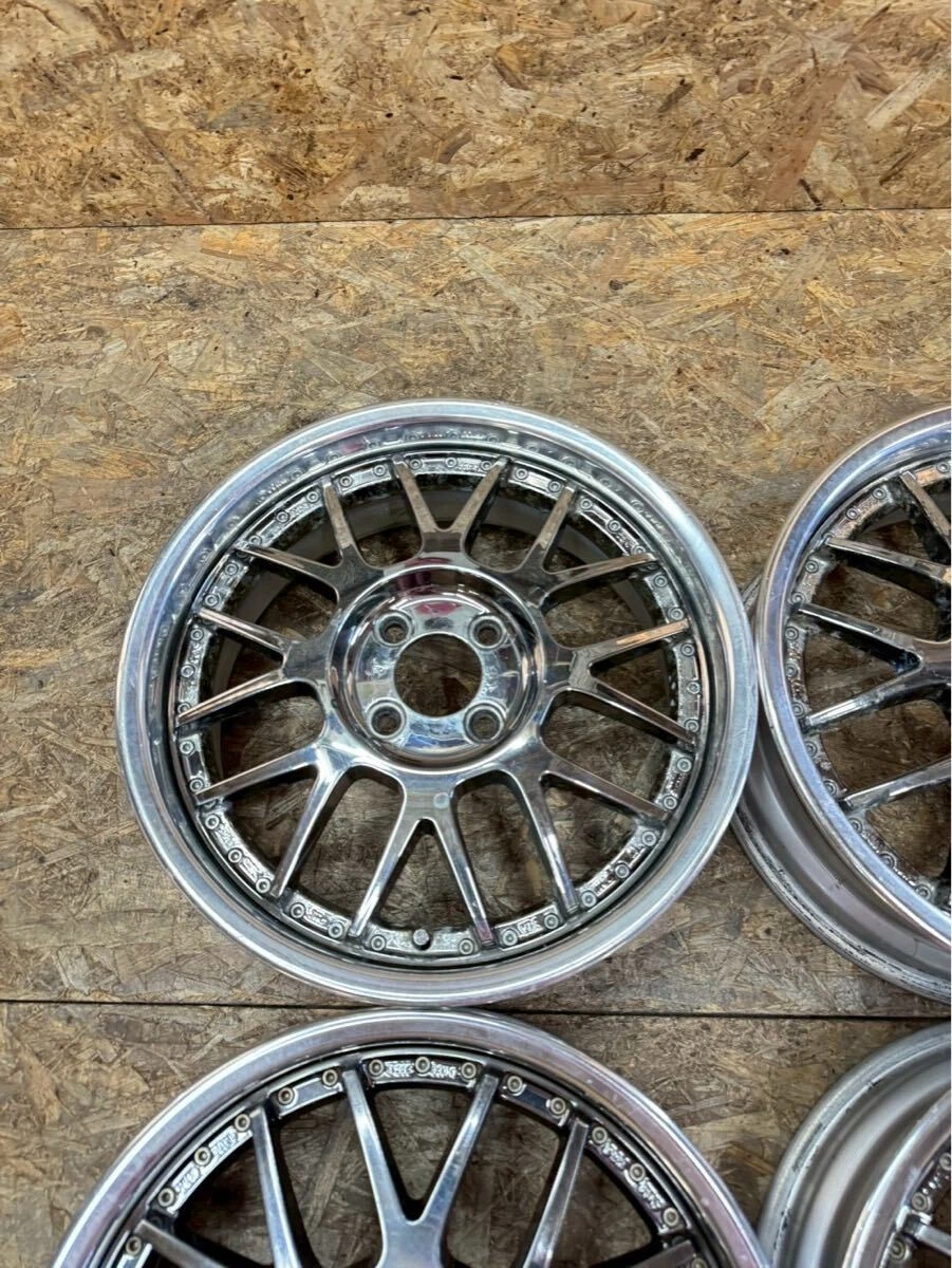 JDM Rare SSR MS1 165.5J+45 6J+39 PCD100 4-hole 4H Alto Mira Move aqua No Tires - Image 3
