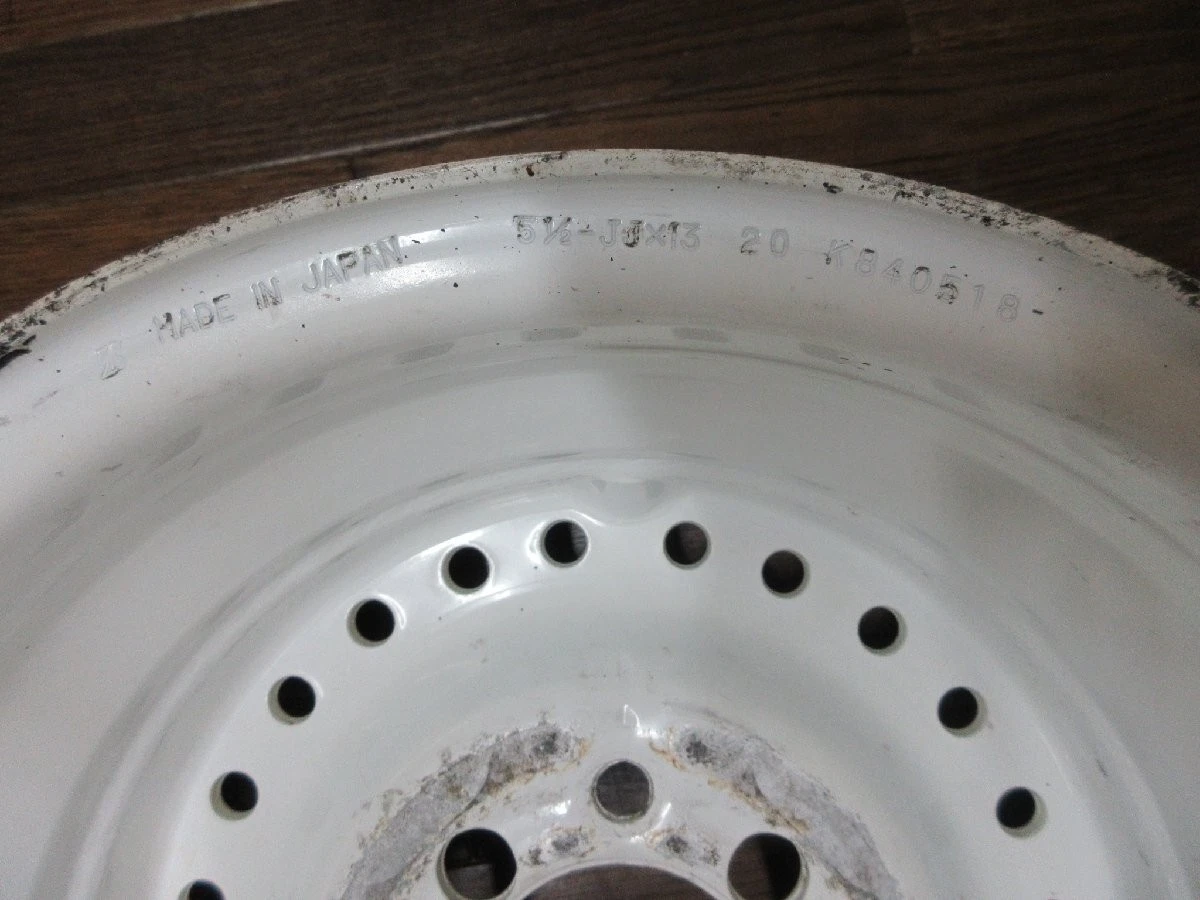 JDM Bridgestone R.A.P 038 Super Lap predecessor 13-inch 5.5J +20 4-lug No Tires - Image 8