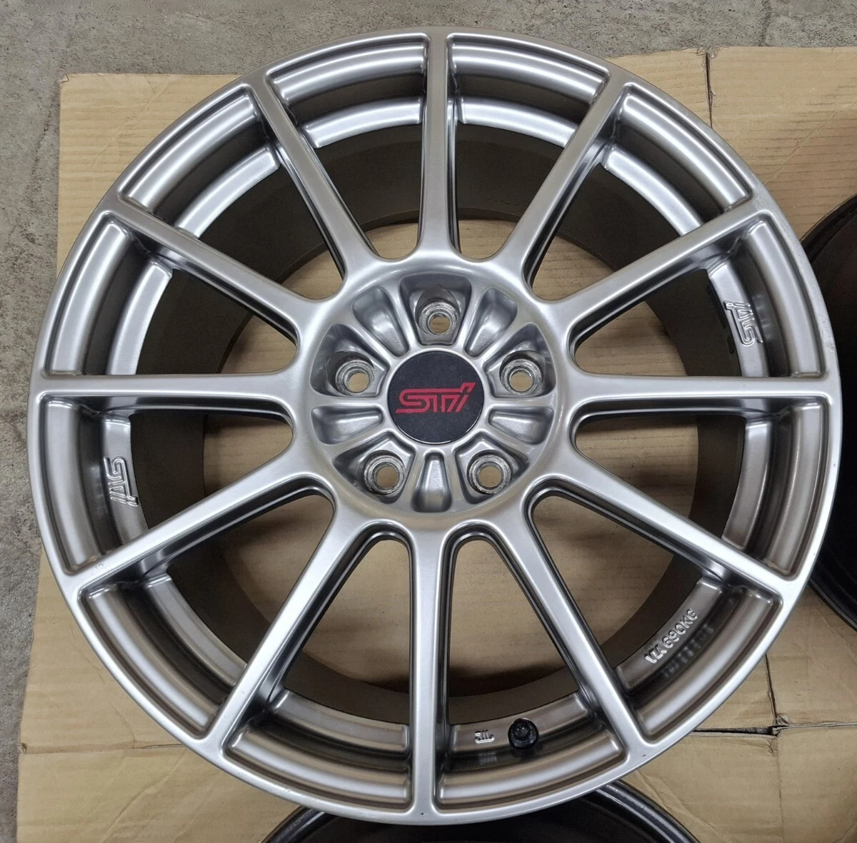 JDM Superb Condition Subaru Impreza WRX STI Spec C TypeRA Genuine 17 W No Tires - Image 4