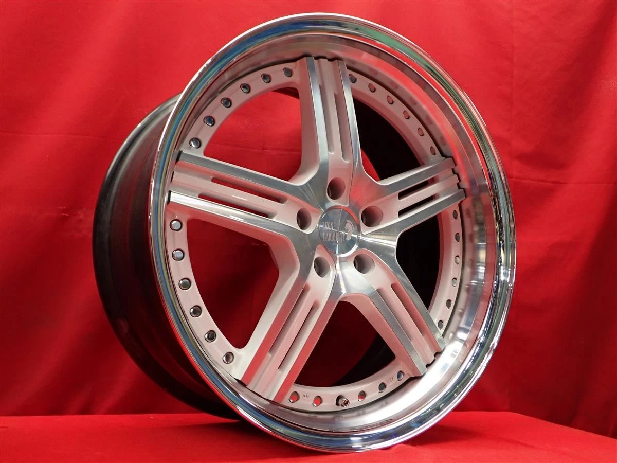 JDM LEON HARDIRITT Rasen 4Wheels no tires 20x9.5+27 10.5+25 5x114.3 Front BBKF - Image 2