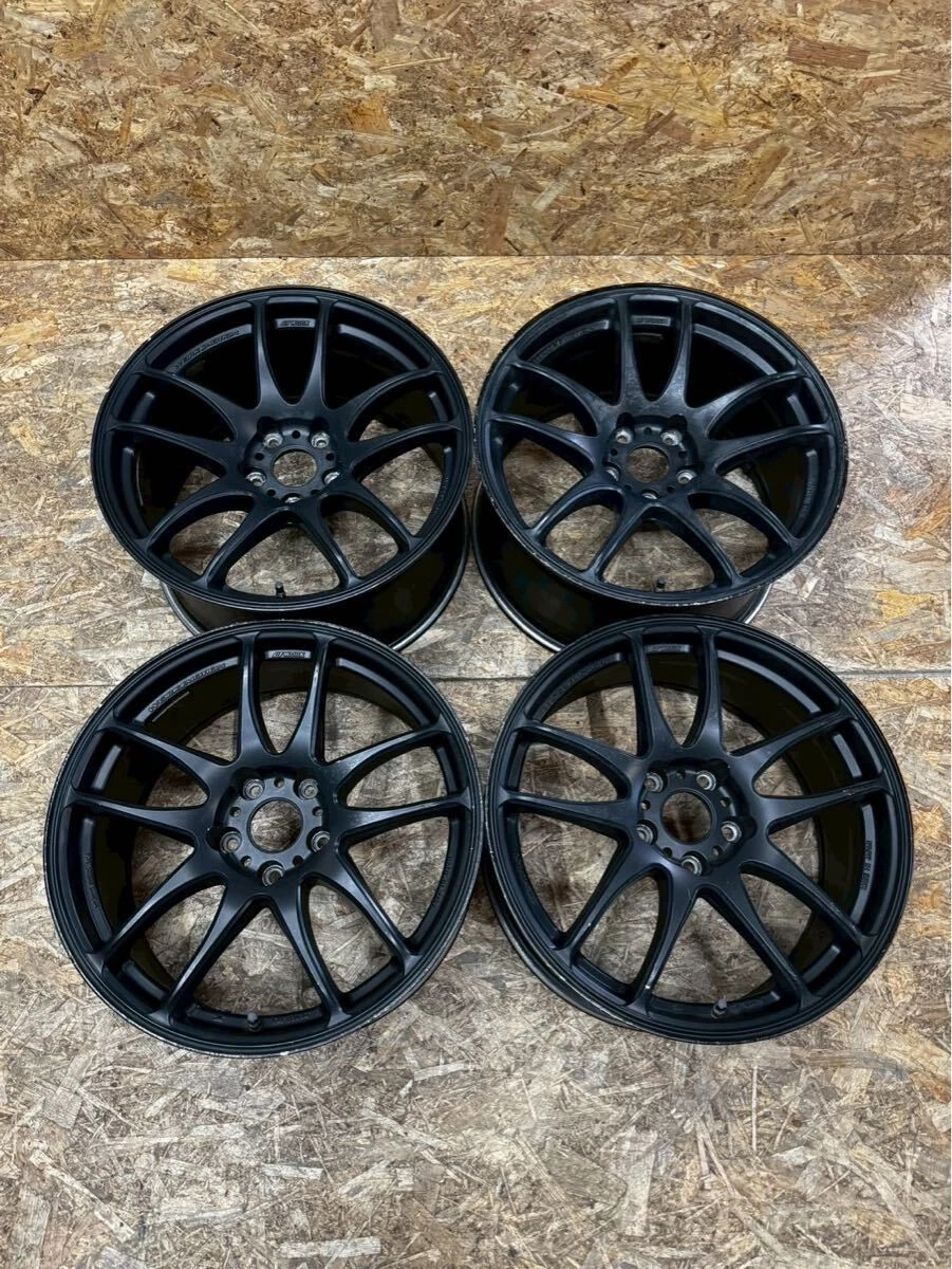 JDM Rare WORK emotion CR kiwami 188.5J+38 9.5J+38 PCD114.3 5-hole 5H S No Tires