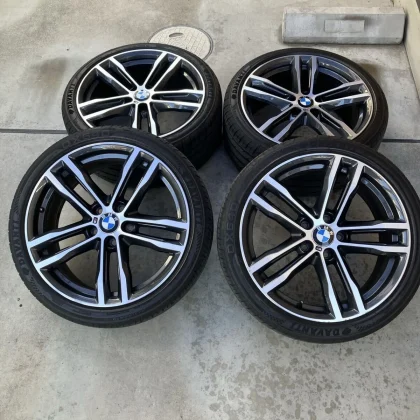 JDM BMW 704M 19" Tire & Wheel Set 4-Pack 3.4 Series PCD 120 for F30 F3 No Tires