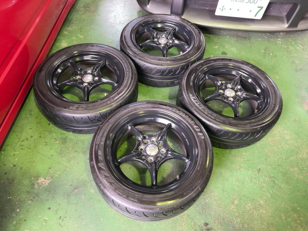 JDM DEEPSRACING Nothing Limited Mugen RNR 156.5J +45 PCD100 DIREZZA ZI No Tires