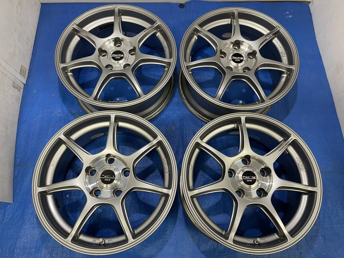 JDM Out of print rare Enkei ENKEI_RACING_RS + M16x7J +35 114.3/5H Civ No Tires