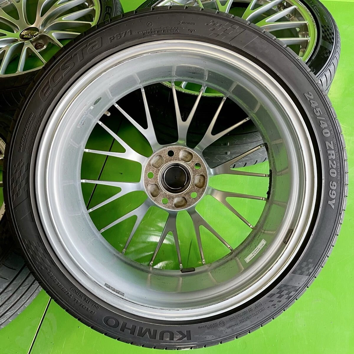 JDM NGT012 BBS Genuine Dura RZ004/RZ005 Wheels 20x8.5J +28 20x9.5J +40 No Tires - Image 7