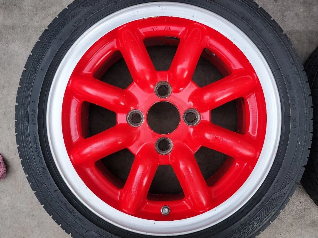 JDM Eight spoke 14x6J 4H100 +38 165/55R14 No Tires - Image 4