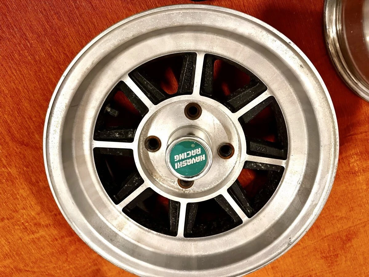 JDM Hayashi Racing 7Jx14+7 120-4H Hayashi Street old car No Tires - Image 2