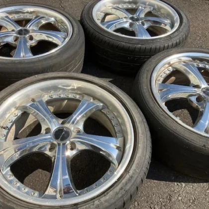 JDM Rare SSR Speedster Vienna Courage 18-inch Aluminum Wheels + Tires No Tires