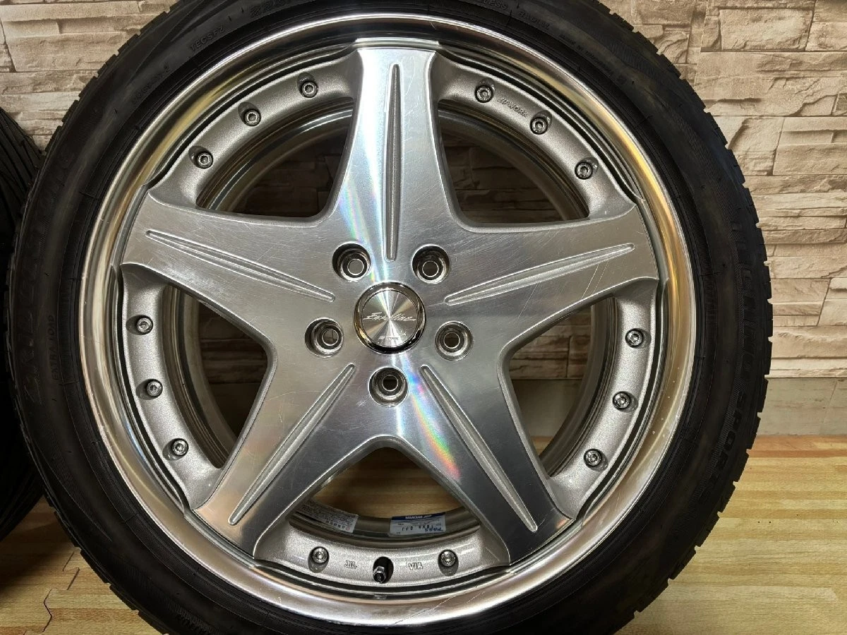 JDM Rare WORK Euroline SL 5x114.3 8J+50 Deep Tread 2023 225/45R18 Brid No Tires - Image 2