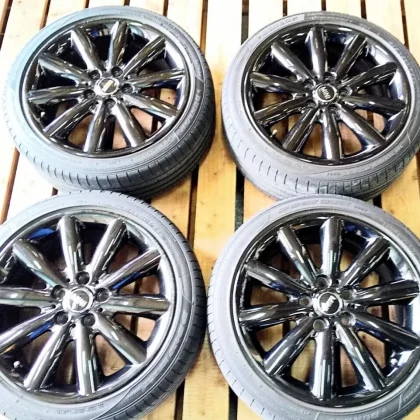 JDM Genuine BMW Mini Cosmos Spoke 7.0J-175H/112 +54 & DUNLOP SP SPORT No Tires