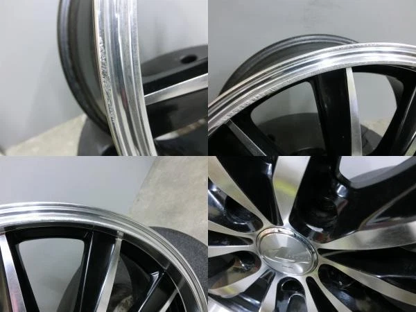 JDM Crown summer tires and used wheels 4-book set ARROW SPEED 225/45R1 No Tires - Image 5