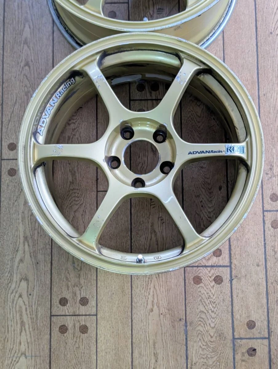 JDM Get 4000 yen off your winning bid Yokohama ADVAN RGII Aluminum Whe No Tires - Image 2