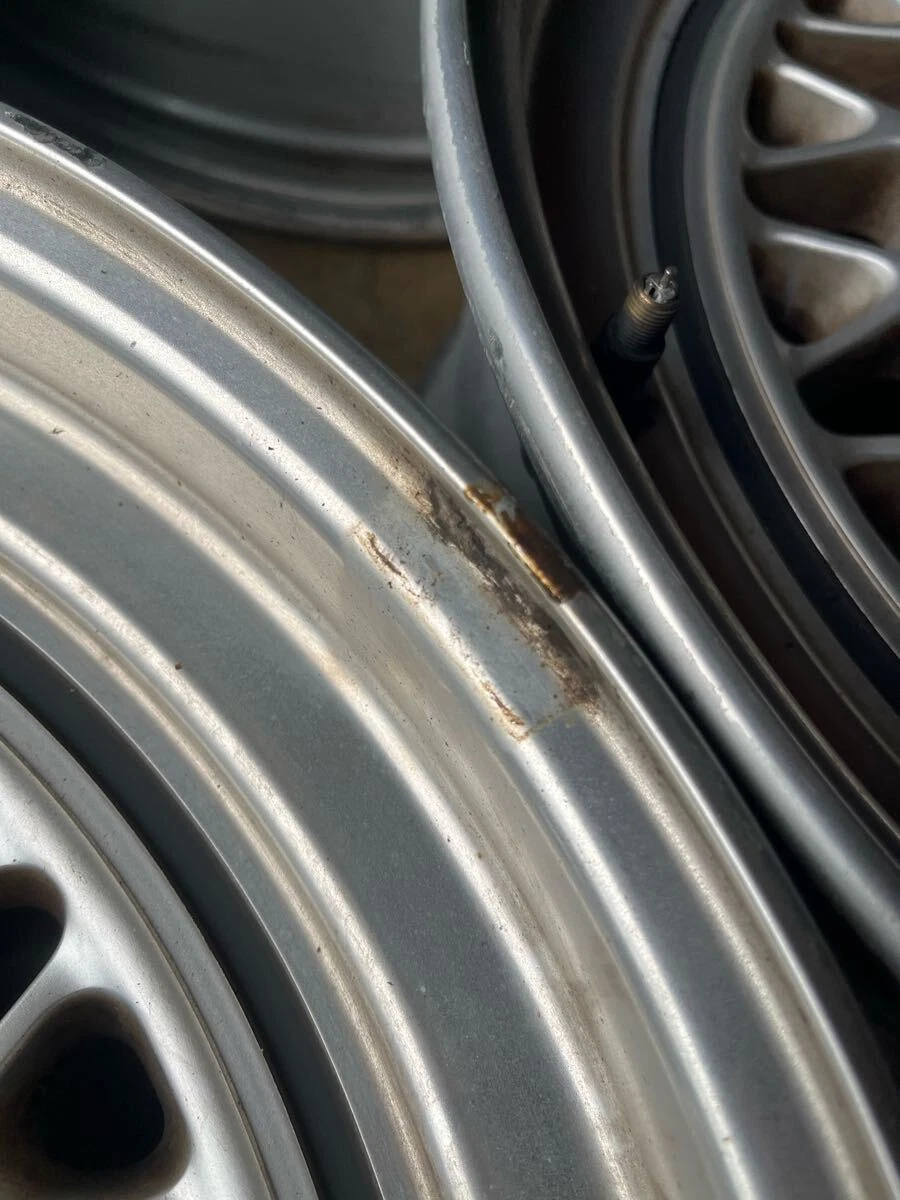 JDM BMW Genuine Wheels Old Car BBS? 16-inch 4Book Mesh Actual Measurem No Tires - Image 7